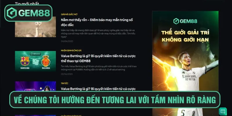 Về Chúng Tôi Về chúng tôi hướng đến tương lai với tầm nhìn rõ ràng